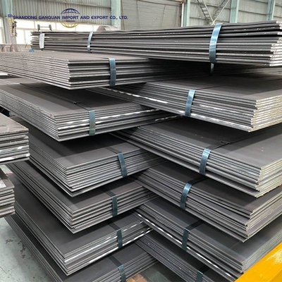 ASTM A36 A283 Ελαστικό χάλυβα άνθρακα θερμής έλασης Πλάκα S235jr S275jr S355jr Στρογγυλοί Q235 Q355 Ss400 Ελαφρύ χάλυβα Ms φύλλο