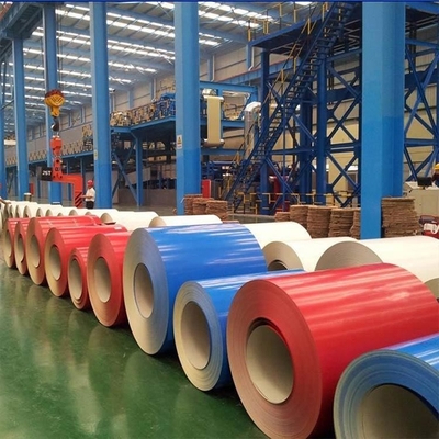 0.12-1.5mm PPGI/PPGL Χρωματιστή επικάλυψη Προχρωματισμένη Ζεστή Ζυγισμένη Σιδηροτροχιά με ανοχή 1%