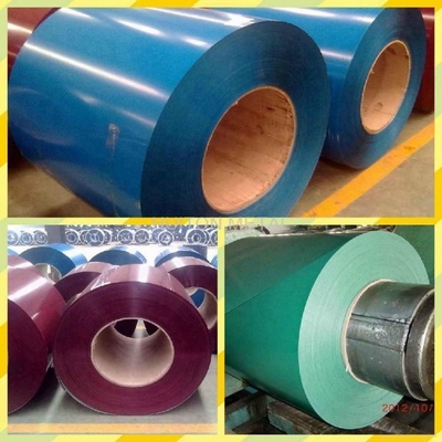 Fob 0.12-1.5mm Χρωματιστή επικάλυψη Ψυχρό έλασης Ζυθοποιημένο Προχρωματισμένο Σίδηρο Φύλλα Coils PPGI PPGL