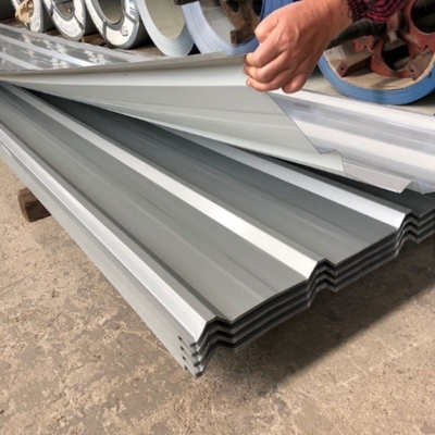 DX51D SGCC Grade 0.12-0.85mm PPGI/PPGL/Gi κυματοειδές φύλλο 30-150g Ζεστό-DIP Ζαλβανωμένο Πίνακα οροφής Πίνακα οροφής Επιχρισμένα φύλλα χάλυβα