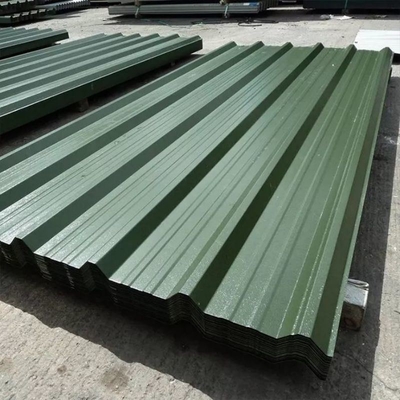 600-2000mm Dx51d Dx52D SGCC Ζεστό βουτηγμένο κυματοειδές γαλβανισμένο χάλυβα μεταλλικό φύλλο οροφής