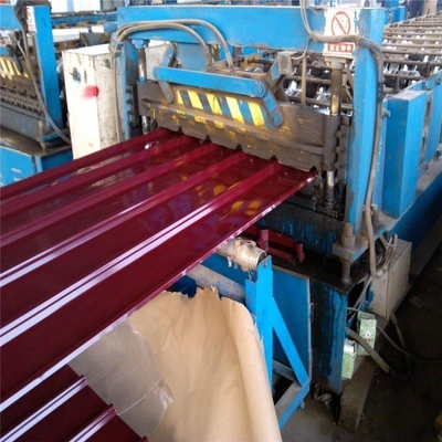Χρωματιστή Aluzinc Zinc Ral χρωματική κυματοειδής χαλύβδινη οροφή για αντοχή σε καιρικές συνθήκες