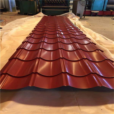 Χρωματιστή Aluzinc Zinc Ral χρωματική κυματοειδής χαλύβδινη οροφή για αντοχή σε καιρικές συνθήκες