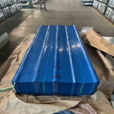 Τεχνική γαλβανισμού Z30-275g Ραλ χρώμα οροφή φύλλο μετάλλου / κυματοειδής πλάκα χάλυβα / CFR όρος