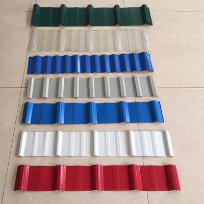 Ζυγισμένο PVC ASA UPVC Τραπεζοειδής κυματοειδής πλαστικό Ζυγισμένο φύλλο οροφής