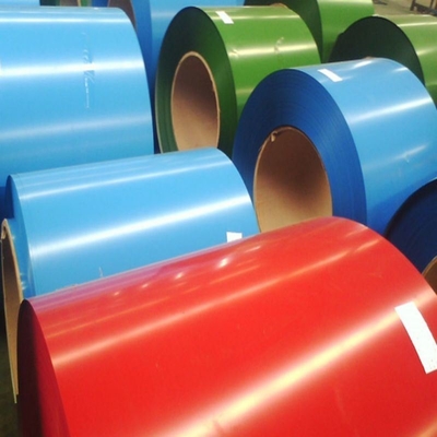 Χρωματισμένη επιφάνεια 0,12 mm-0,6 mm Προμήθεια Πρωταρχική Προχρωματισμένη Σιδηροτροχιά Ρολ PPGL PPGI Coil