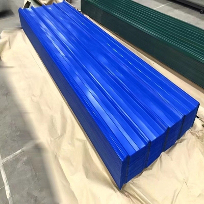 Z30-275g Ραλ χρωματική οροφή φύλλο μετάλλου με προσαρμοσμένο πλάτος και τεχνική γαλβανισμού
