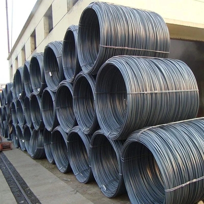 Μη κράμα SAE1010/SAE1018/SAE1045/SAE1065 Ζεστά έλασης ράβδος καλωδίου χαμηλού άνθρακα 5,5 mm/6,5 mm για κατασκευές