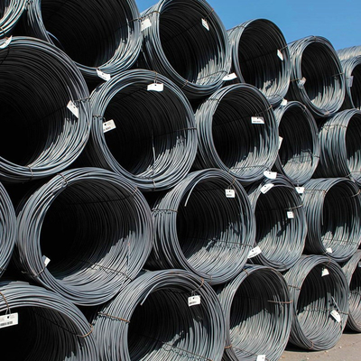 5m-14m Plain End Q195 Low Carbon Steel Wire Rod SAE 1008 σε κυλίνδρους για BS Standard Netting
