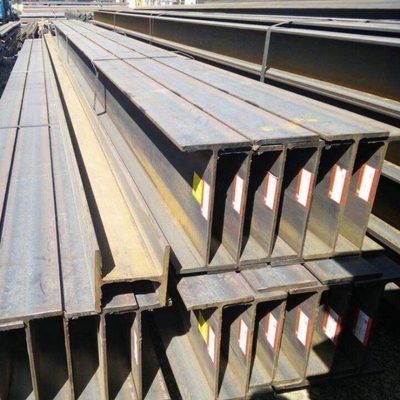 Χάλυβας κατασκευής A36 / Ss400 / S235jr/S275jrs355jr/Q235 / Q355 Ζεστά έλασης I δοκάρια/οπτικές δοκάριες/δρόμους/H δοκάρια με ανοχή 2% και πρότυπο JIS
