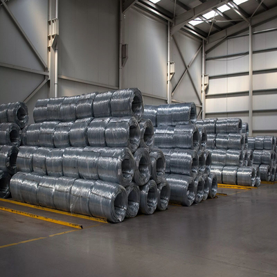 SAE 1008/1006 0,3 mm-6,5 mm ASTM 14 μεγέθους θερμότατα βουτηγμένο γαλβανισμένο ατσάλινο σύρμα για συσκευασία