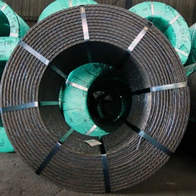 5mm 6mm High Tensile PC Strand Hollow Core Carbon Steel Wire Rope για το πρότυπο JIS