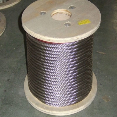 GB Standard 35W*7 Σιδηροτροχιακό σχοινί από χάλυβα ανθεκτικό στη περιστροφή μη γαλβανισμένο και γαλβανισμένο