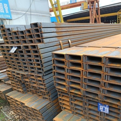 Ζεστό έλαση γαλβανισμένο Q235B U Channel Steel με προσαρμοσμένο πλάτος 40-550mm
