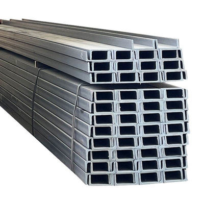Ζεστό έλαση γαλβανισμένο Q235B U Channel Steel με προσαρμοσμένο πλάτος 40-550mm