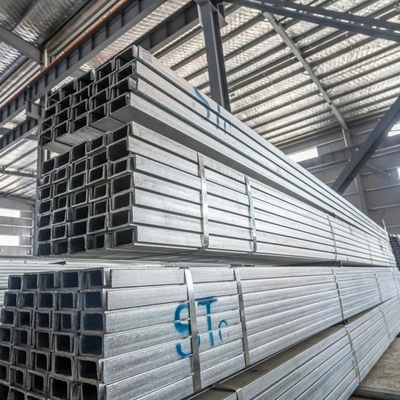 BS Standard 5-12m μήκος ASTM A36 Ζυγισμένο χάλυβα C κανάλι για βιομηχανικά κτίρια