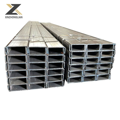 Σχετικά με τα υλικά κατασκευής S235jr Ss400 St37 St52 Σιδηροδρομικό κανάλι με επίπεδη ή γαλβανισμένη επιφάνεια