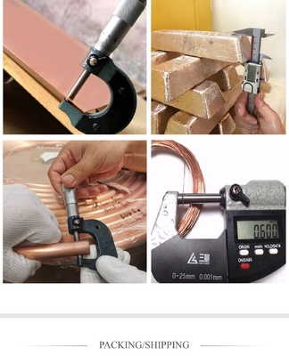 GB En ASTM JIS BS Standard Red Copper Pipe για άρδευση και αέριο σε προσιτή τιμή