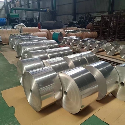 8011 11 14 80 Μικρόνια 0, 1 mm 30 cm Αλουμινίου φύλλου Jumbo Roll με ανοχή 1% Ασημένιο