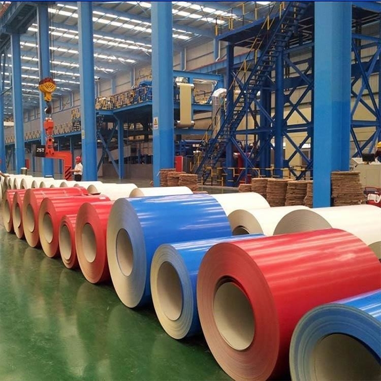 0.12-1.5mm PPGI/PPGL Χρωματιστή επικάλυψη Προχρωματισμένη Ζεστή Ζυγισμένη Σιδηροτροχιά με ανοχή 1%